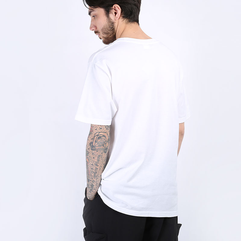 мужская белая футболка Stussy Clyde Tee 1904503-white - цена, описание, фото 3